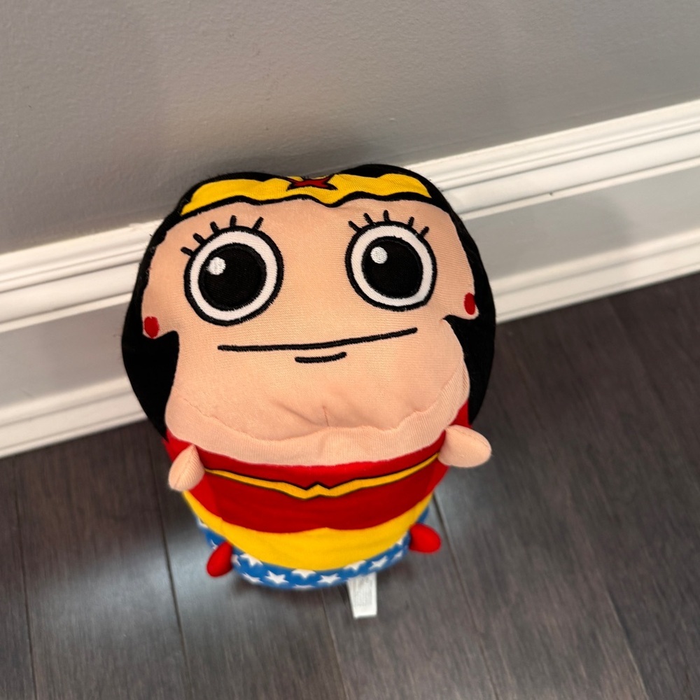 Six Flags Wonder Woman Superhero Plush Stuffed Animal Toy Toddler Kids Girls